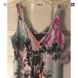 Metaphor Dress Semi Formal Tropical Floral